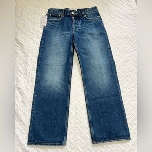 WON HUNDRED Steve Dark Blue Wide Legs Jeans Size 32/32